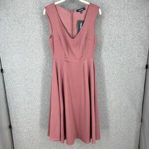 ModCloth Your Luxe-y Day Satin Midi Dress Size 2 Rose Pink Feminine Event NEW